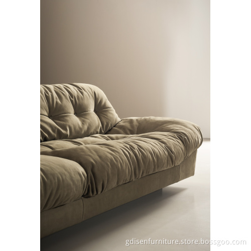 Modern leather milan sofa for living room furniture
